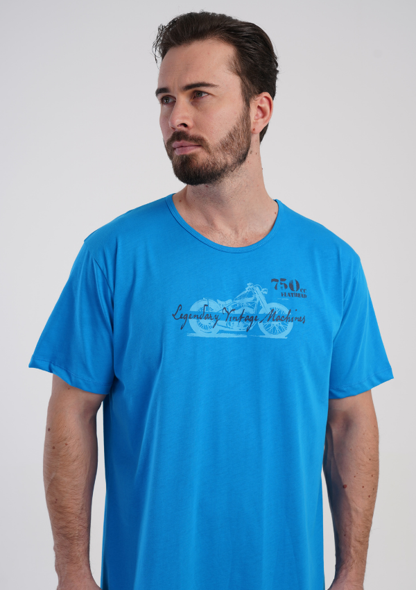 Koszula męska Vienetta Blue Comfort, Niebieski, r. L-XXXL