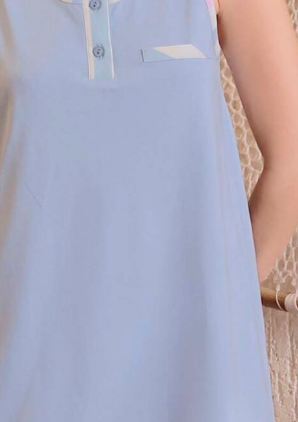Koszula Nocna Vienetta Blue Breeze, Niebieski, r. M-XXL