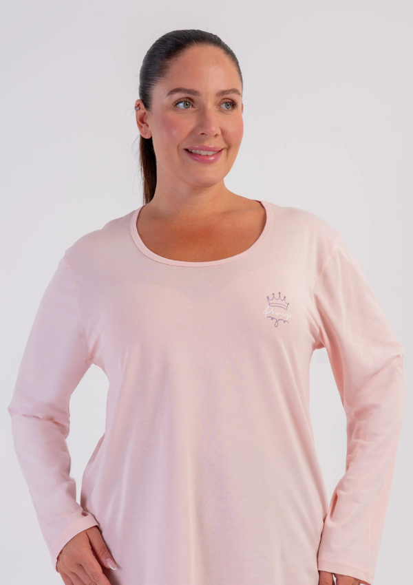 Piżama Damska Vienetta Blush Crown, Różowy, r. 1XL-4XL