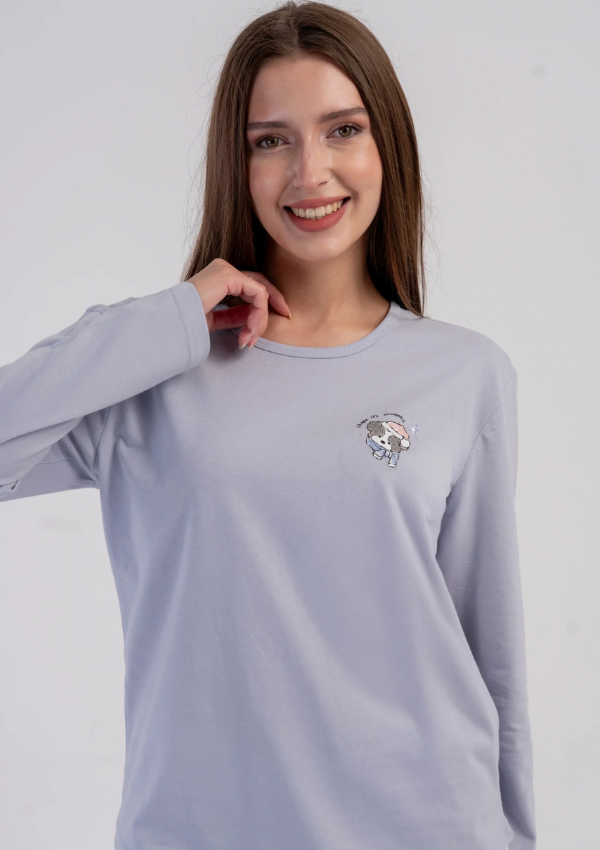 Piżama Damska Vienetta, Fairytale Dreams, Niebieski r. S-XL