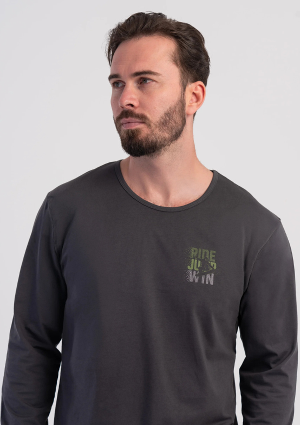 Piżama Męska Vienetta Graphite Forest, Szary, r. M-XXL
