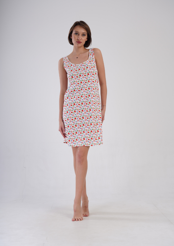 Koszula Nocna Vienetta Fruit Breeze, Biały, r. S-XL
