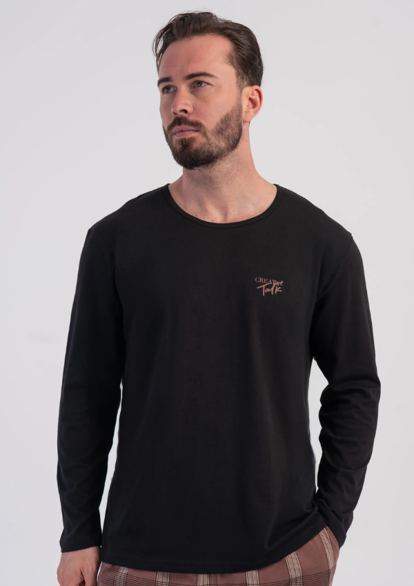Piżama Męska Vienetta Mocha Heritage, Czarny, r. M-XXL