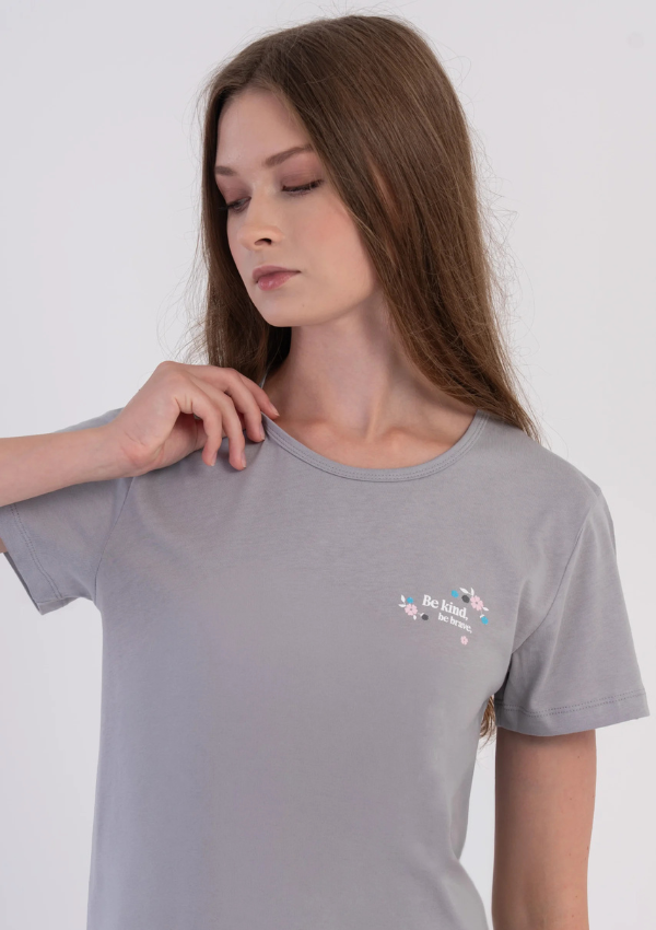 Piżama Damska Vienetta Misty Grey, Szary, r. L-XXL