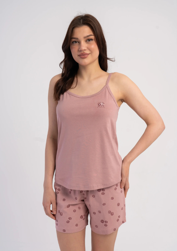 Piżama Damska Wild Blossom, Różowy, S -XL