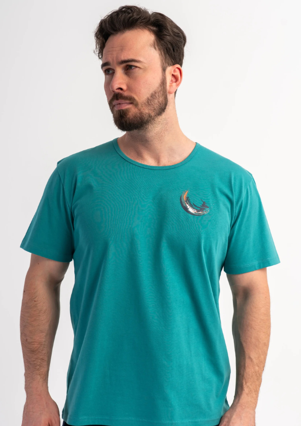 Piżama Męska Vienetta Ocean Ease, Morski, r. S-XL