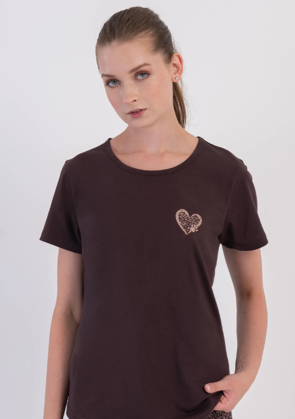 Piżama Damska Vienetta Cocoa Leopard, Brązowy, r. M-XXL