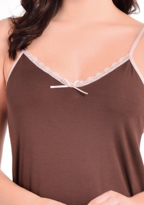 Koszula Nocna Mocha Charm, Brązowy, r. M - 2XL