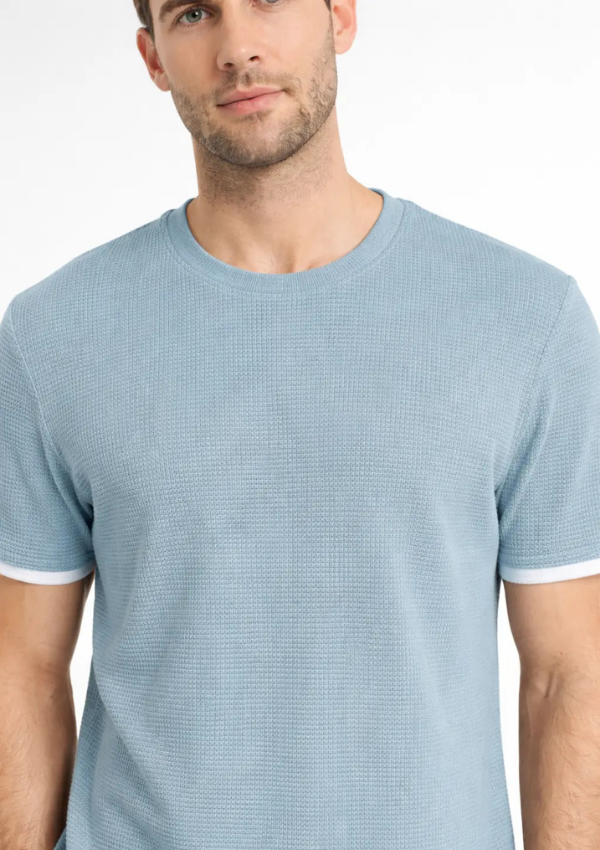 Piżama Męska Mint Waffle Set, Zielony, r. M-XL