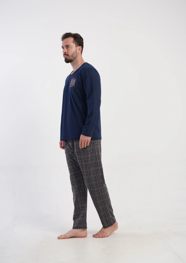 Piżama Męska Vienetta No Limits, Granatowy, r. 5XL-7XL
