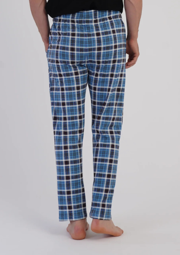 Spodnie męskie Vienetta Blue Check, Niebieski, r. L-XXL