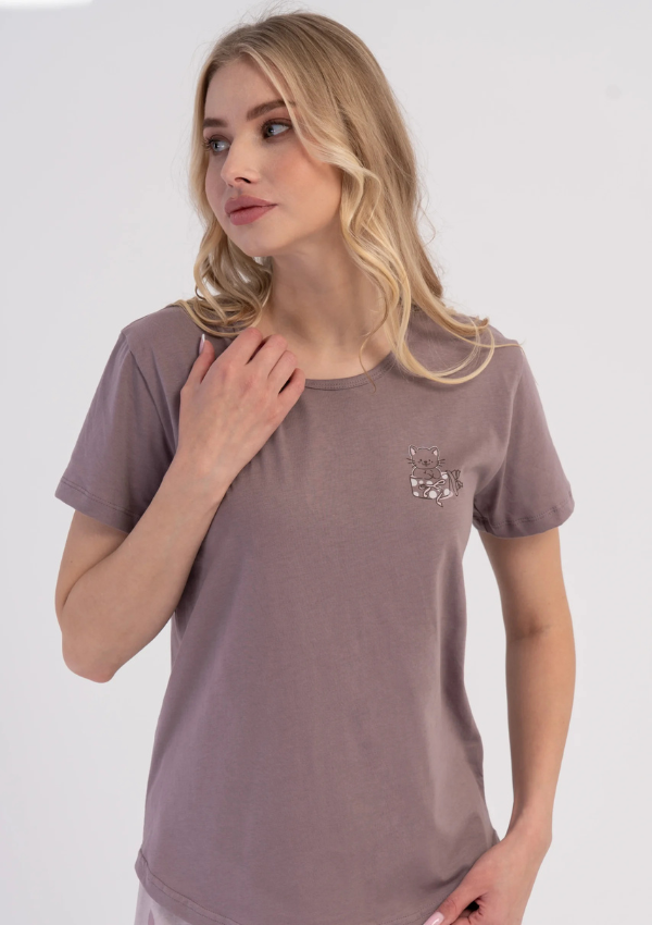Piżama Damska Vienetta Sweet Dots, Różowy, M -XXL