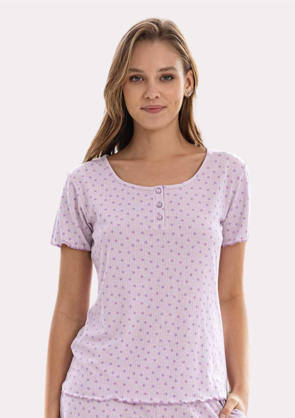 Piżama Damska Lilac Relax, Fioletowy, r. M-XXL
