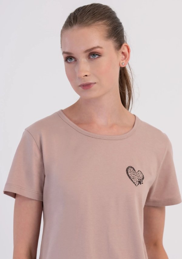 Piżama Damska Vienetta Cocoa Leopard, Beżowy, r. M-XXL