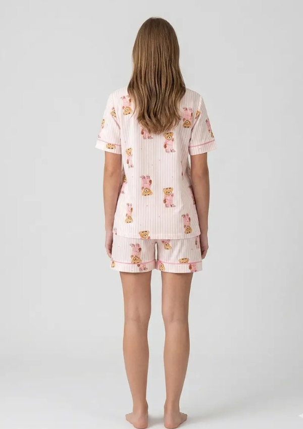 Piżama Damska Bear Dream, Różowy, M-XL