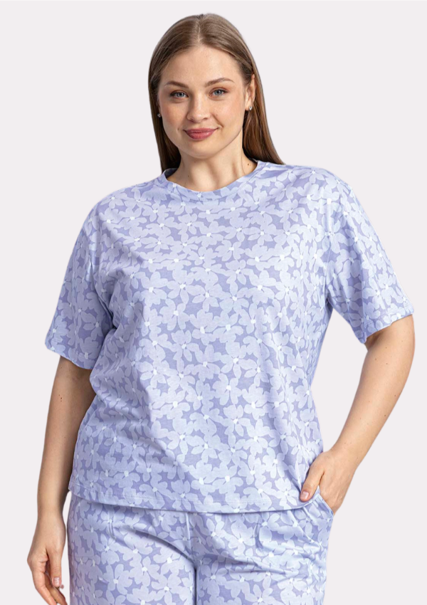 Piżama damska Lilac Nature, Fioletowy, r. 2XL - 4XL