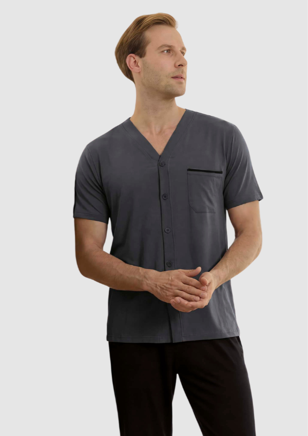 Piżama Męska Graphite Classic, Szary, r. M-XL