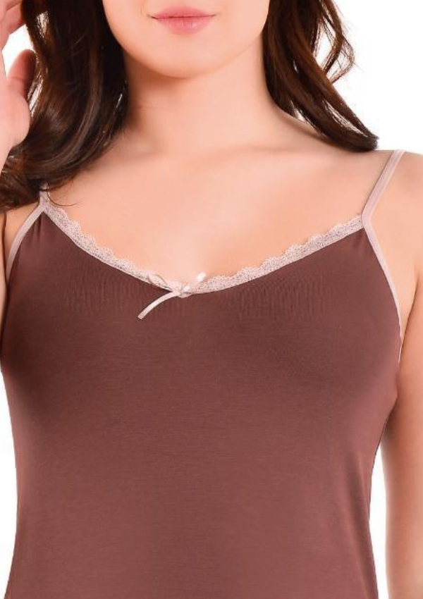 Piżama Damska Mocha Bliss, Brązowy, M - 2XL