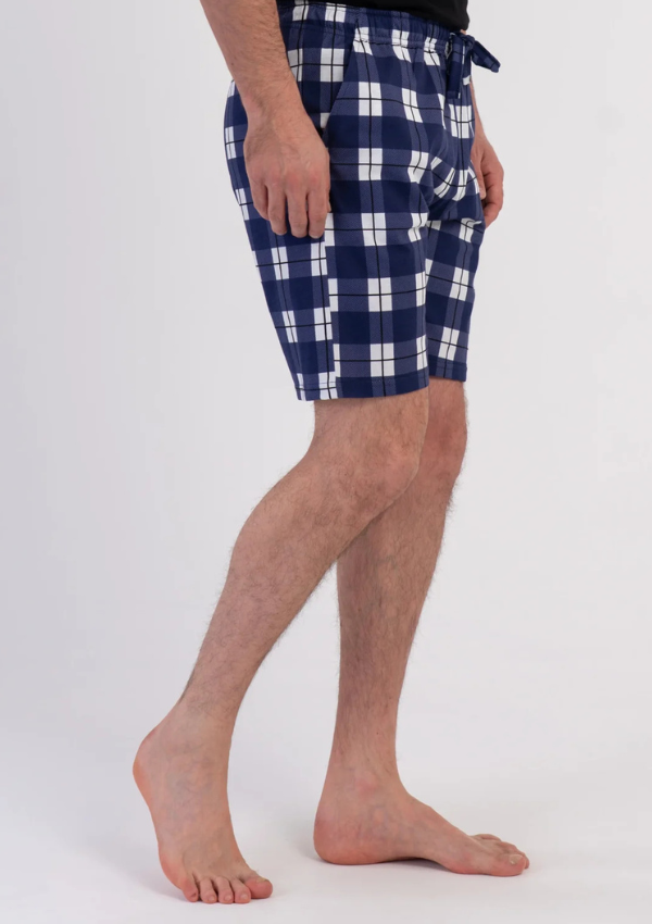 Spodnie Męskie Classic Plaid Shorts, Granatowy, r. 1XL-4XL