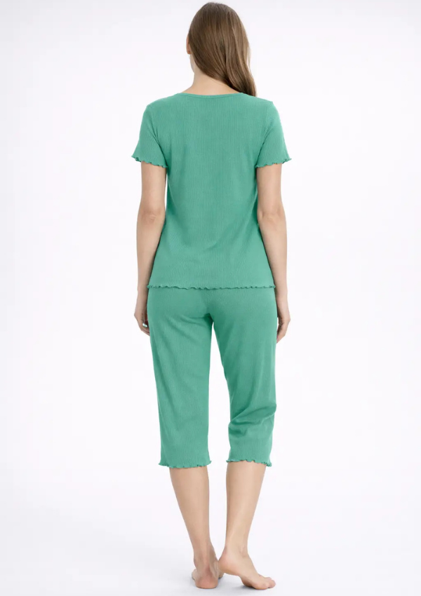 Piżama Damska Green Comfort, Zielony, r. M-XXL