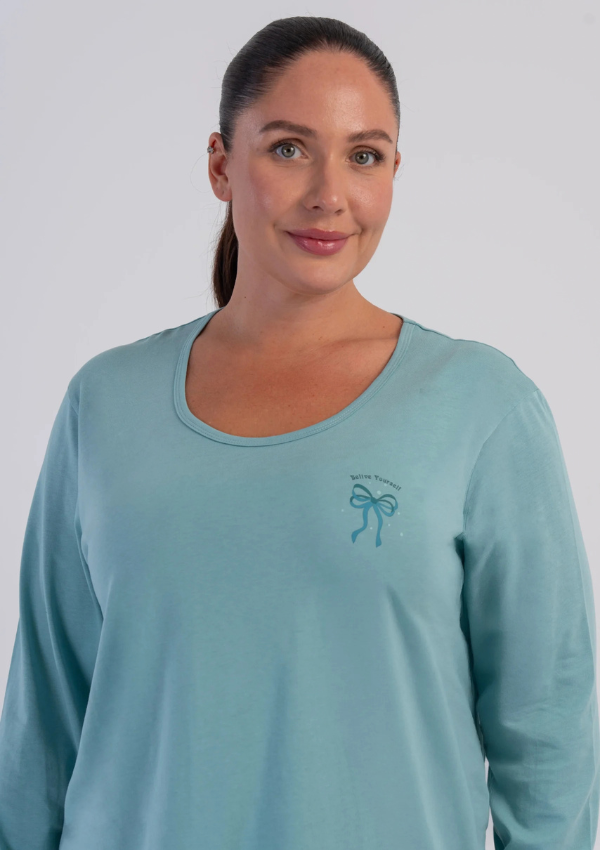 Piżama Damska Vienetta Deep Teal, Zielony r. 1XL-4XL