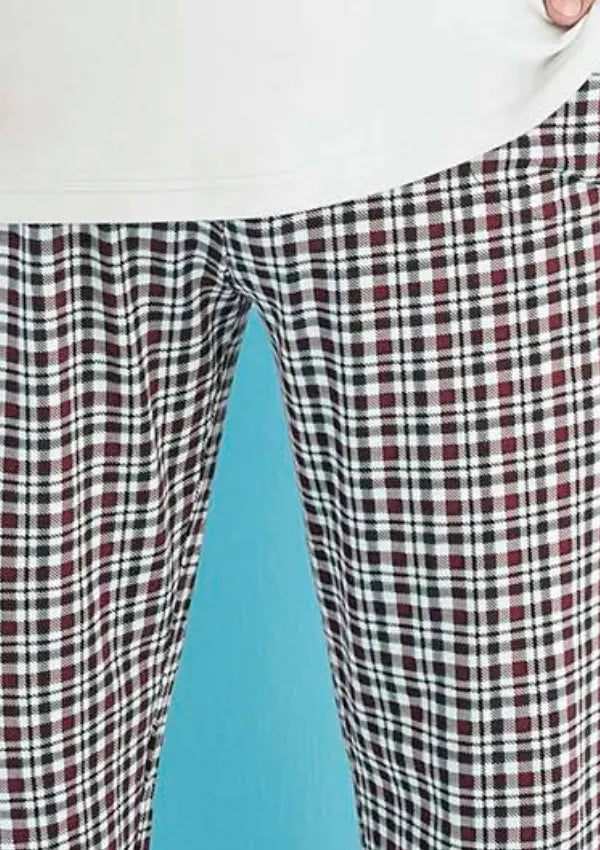 Piżama Męska White Vibes, Biały, r. 2XL-4XL