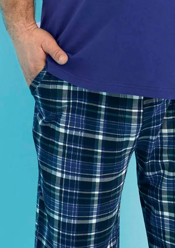 Piżama Męska Midnight, Granatowy, r. 2XL-4XL