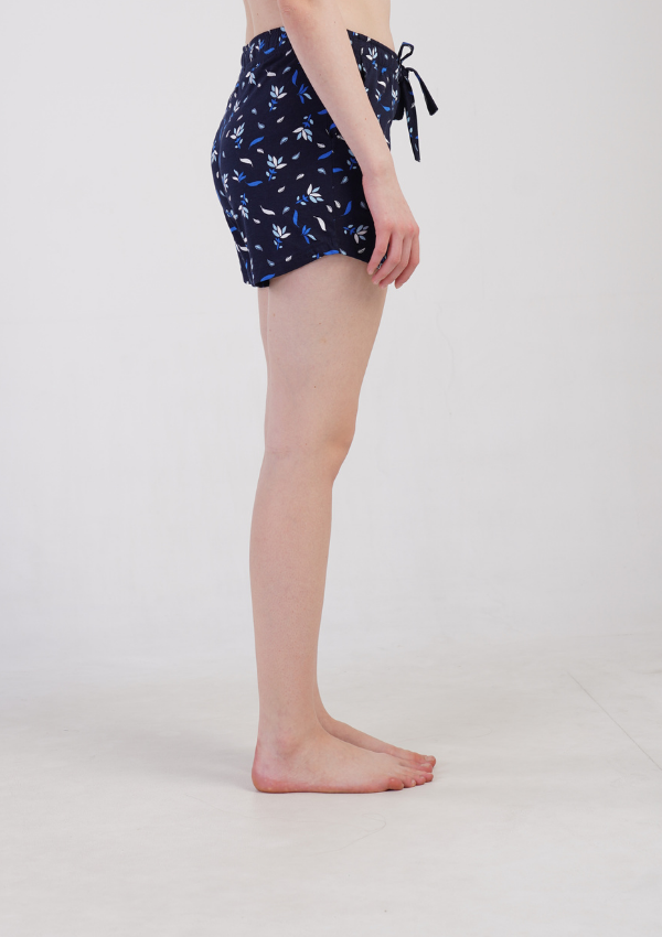 Shorty Damskie Vienetta Tropical Shorts, Granatowy, r. S-XL