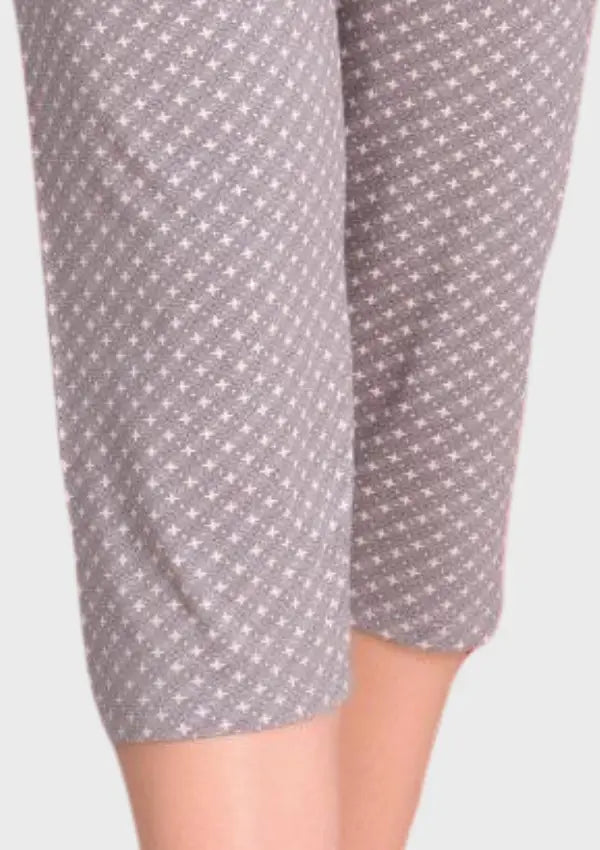 Piżama damska Gray Elegance, Szary, r. M, L, XL, 2XL, 3XL