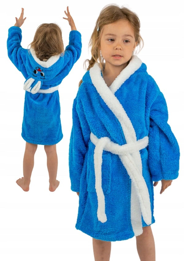 Szlafrok Dziecięcy Honey Bunny Navy, granatowy, r. 110-134 image 0