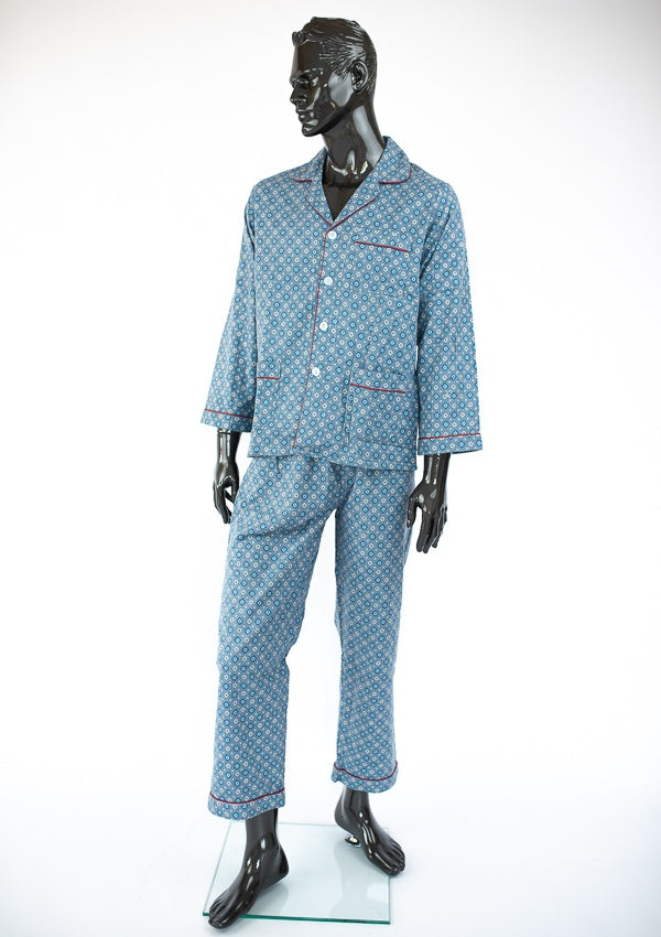 Piżama Męska Flanelowa Vienetta, Blue Boy, Niebieska, r. M-XXXL image 6