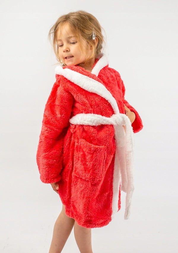 Szlafrok Dziecięcy Honey Bunny Coral, koralowy, r. 110-134 image 2