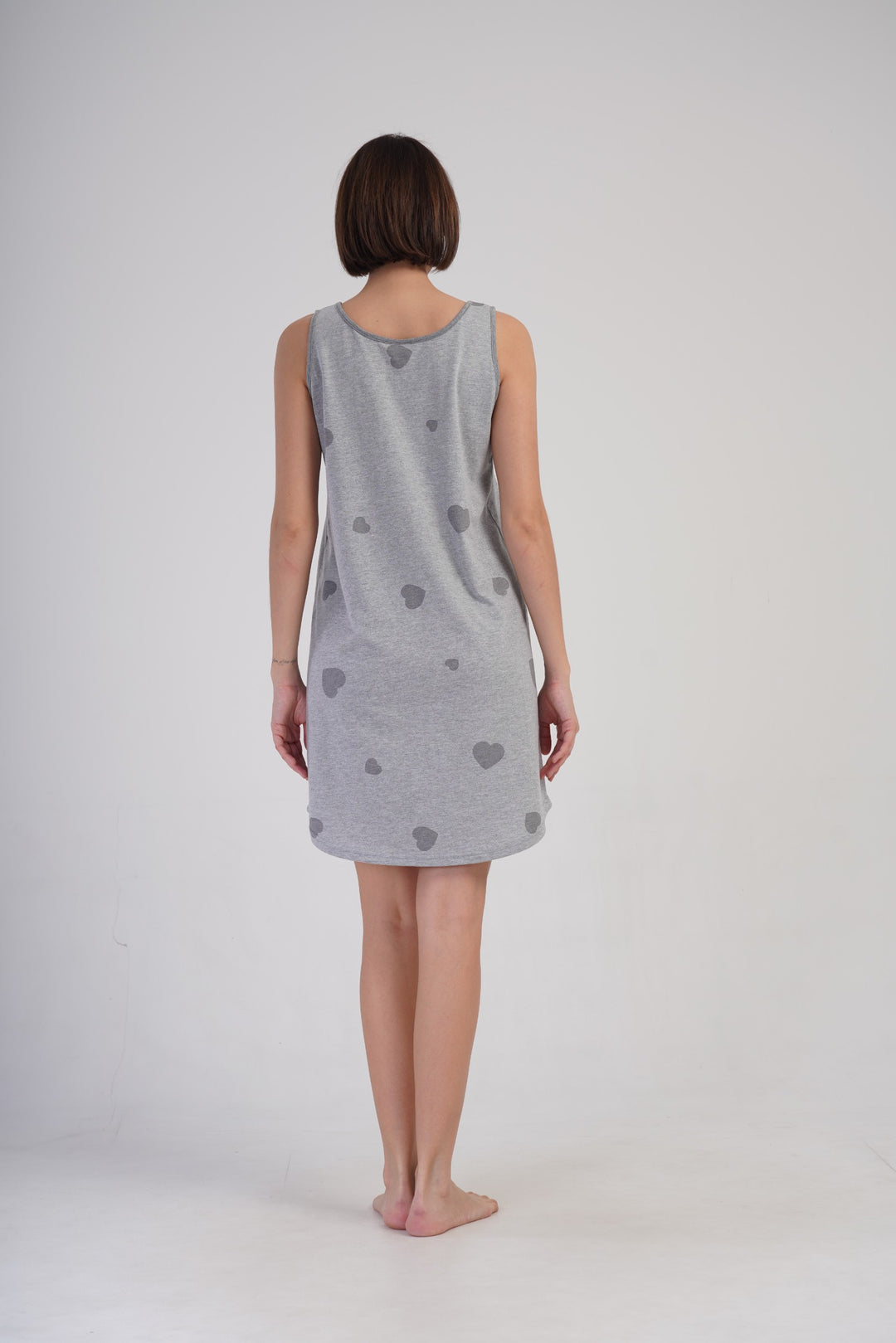 Koszula Nocna Vienetta Hearts Dreams, Szary, r. M-XXL