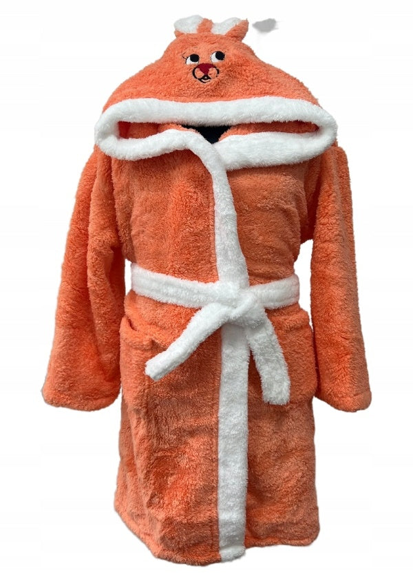 Szlafrok Dziewczęcy Vienetta, Orange Bunny, Pomarńczowa, r.110-122