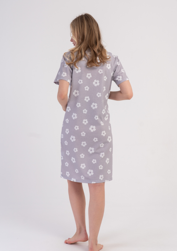 Koszula do Karmienia Vienetta Floral Maternity, Szary, r. S-XXL