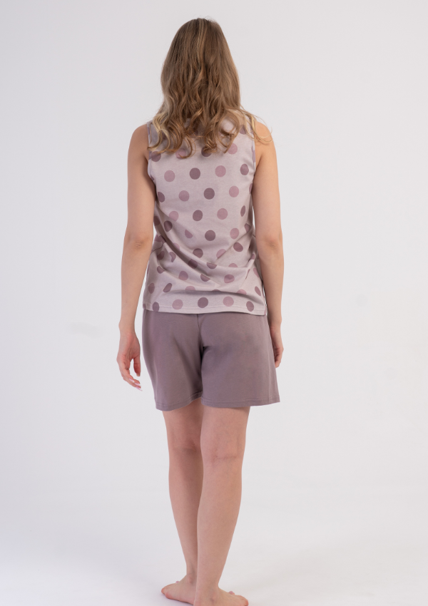 Piżama Damska Rosy Dots, Różowy, M -XXL
