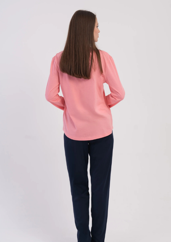 Piżama Damska Vienetta Pink Teddy, Różowy, r. S-XL