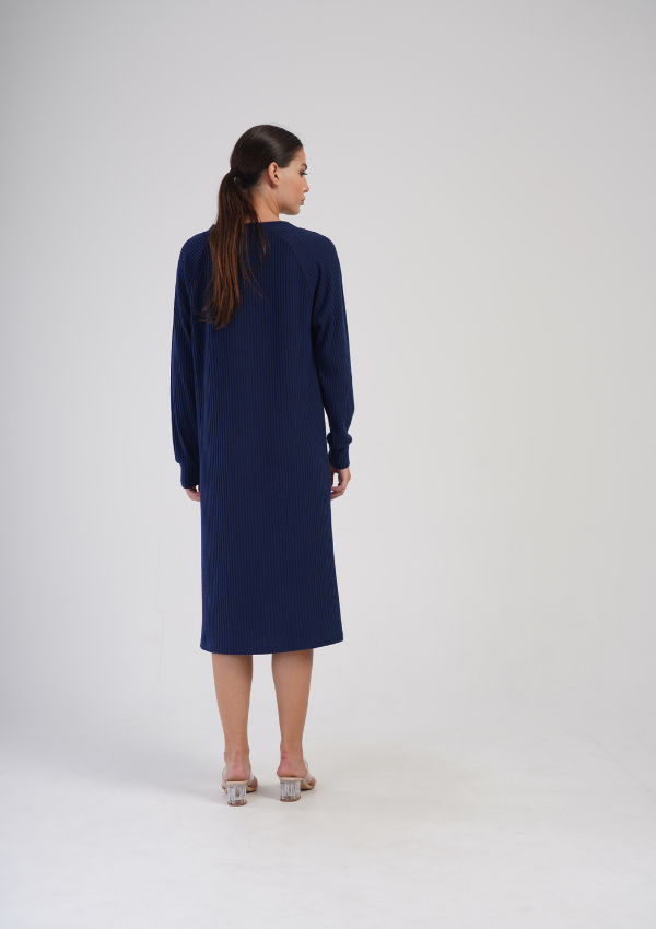 Koszula Nocna Damska Vienetta Midnight Veil, Granatowy, r. S - XL