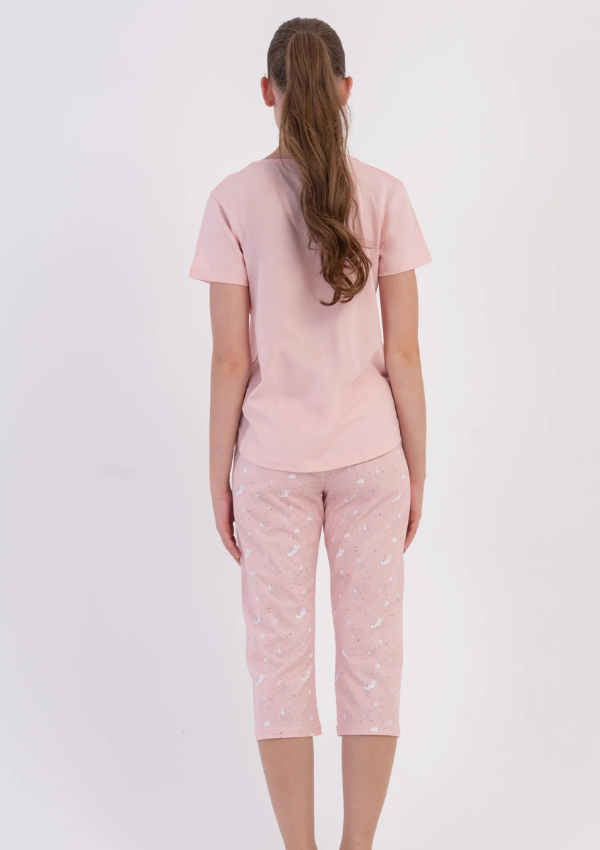 Piżama Damska Vienetta Pink Cloud, Różowy, r. S-XL