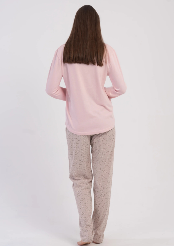 Piżama Damska Vienetta Blush Sand, Różowy, r. M-XXL
