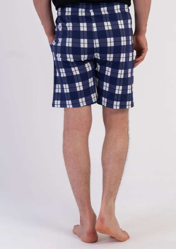 Spodnie Męskie Classic Plaid Shorts, Granatowy, r. 1XL-4XL