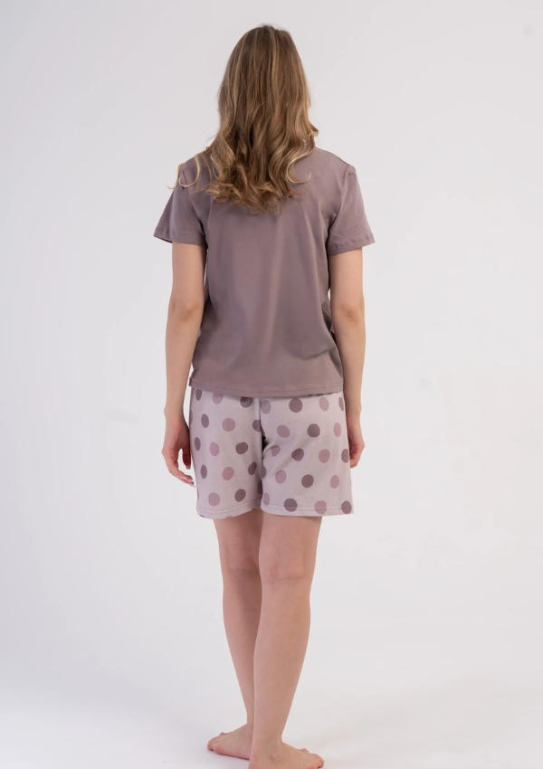 Piżama Damska Vienetta Sweet Dots, Różowy, M -XXL