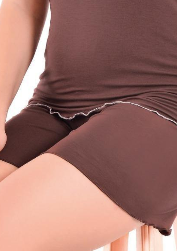 Piżama Damska Mocha Bliss, Brązowy, M - 2XL