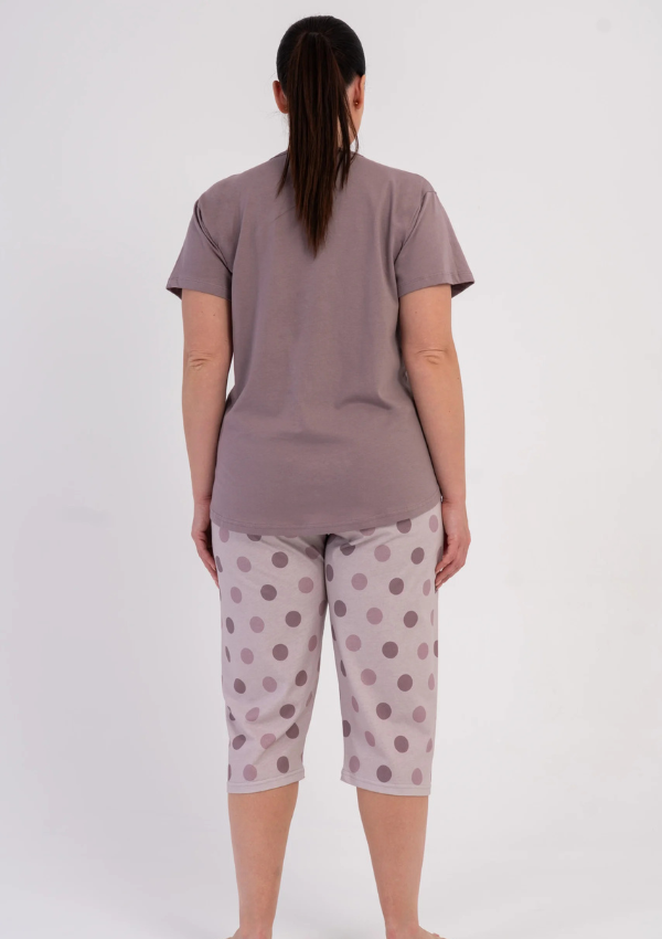 Piżama Damska Vienetta Butterfly Blush, Różowy, r. 1XL-4XL