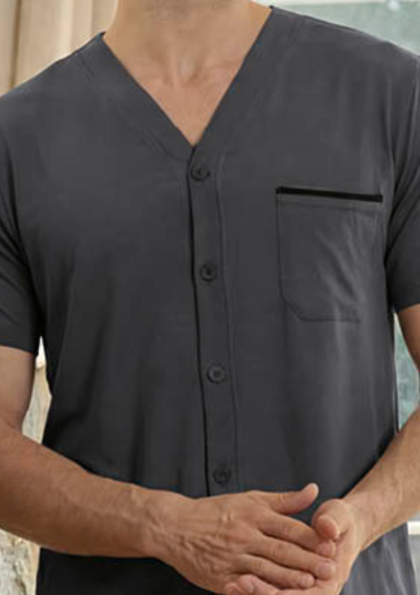 Piżama Męska Graphite Classic, Szary, r. M-XL