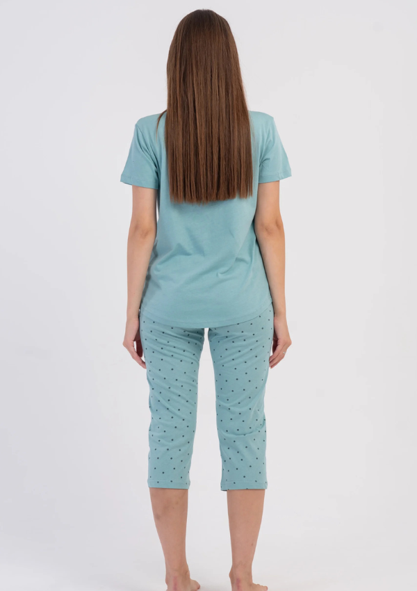 Piżama Damska Vienetta Deep Teal, Niebieski, r. M-XXL