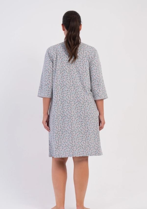 Szlafrok damski Vienetta Grey Mist, Szary, r. 1XL-4XL