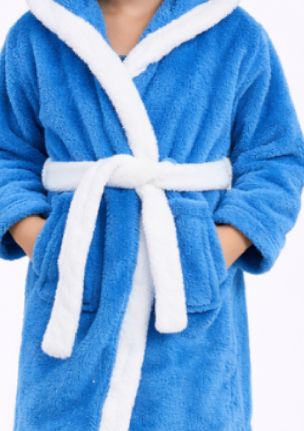 Szlafrok Dziecięcy Honey Bunny Navy, granatowy, r. 110-134