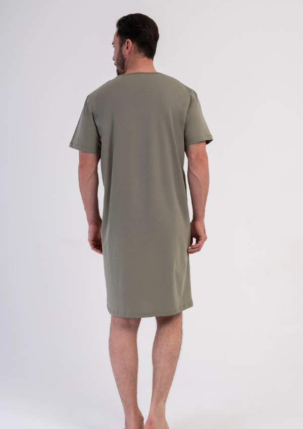 Koszula męska Vienetta Olive Voyage, Khaki, r. M-XXXL