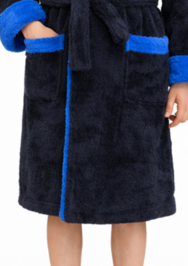 Szlafrok chłopięcy, Navy Cozy Robe, r. 134- 164